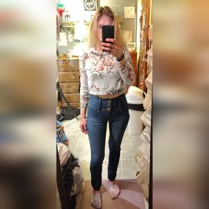 💖Stefano Di Roma🩶BUY 1 LISTING GET 2 FREE💜Button Fly Skinny Jeans Sz S